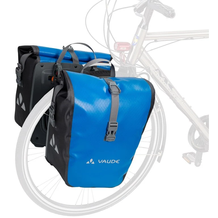 Vaude Aqua Front Bike Pannier (Pair) - 2x14L - Blue 6 Vaude Aqua Front Bike Pannier (Pair) - 2x14L - Blue - Image 4