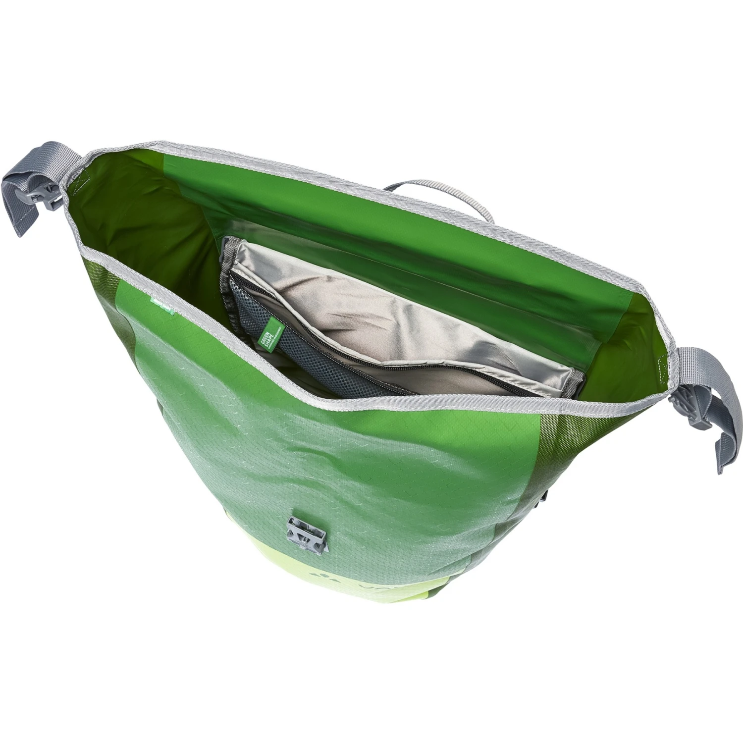 Vaude Aqua Back Color Single Bike Pannier - 24L - Bright Green 5 Vaude Aqua Back Color Single Bike Pannier - 24L - Bright Green - Image 3