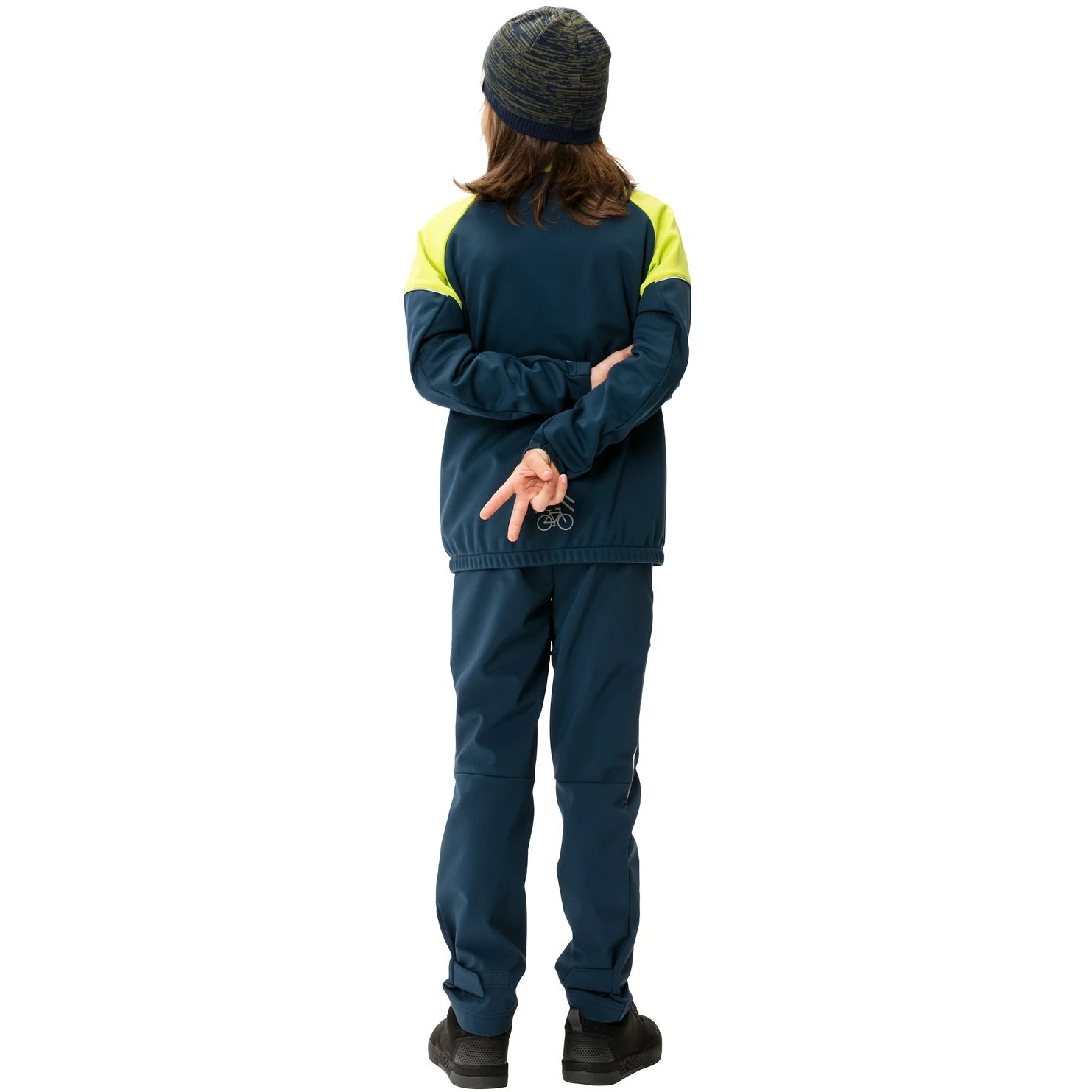 Vaude Kids Qimsa Softshell Pants - Black 6 Vaude Kids Qimsa Softshell Pants - Black - Image 4