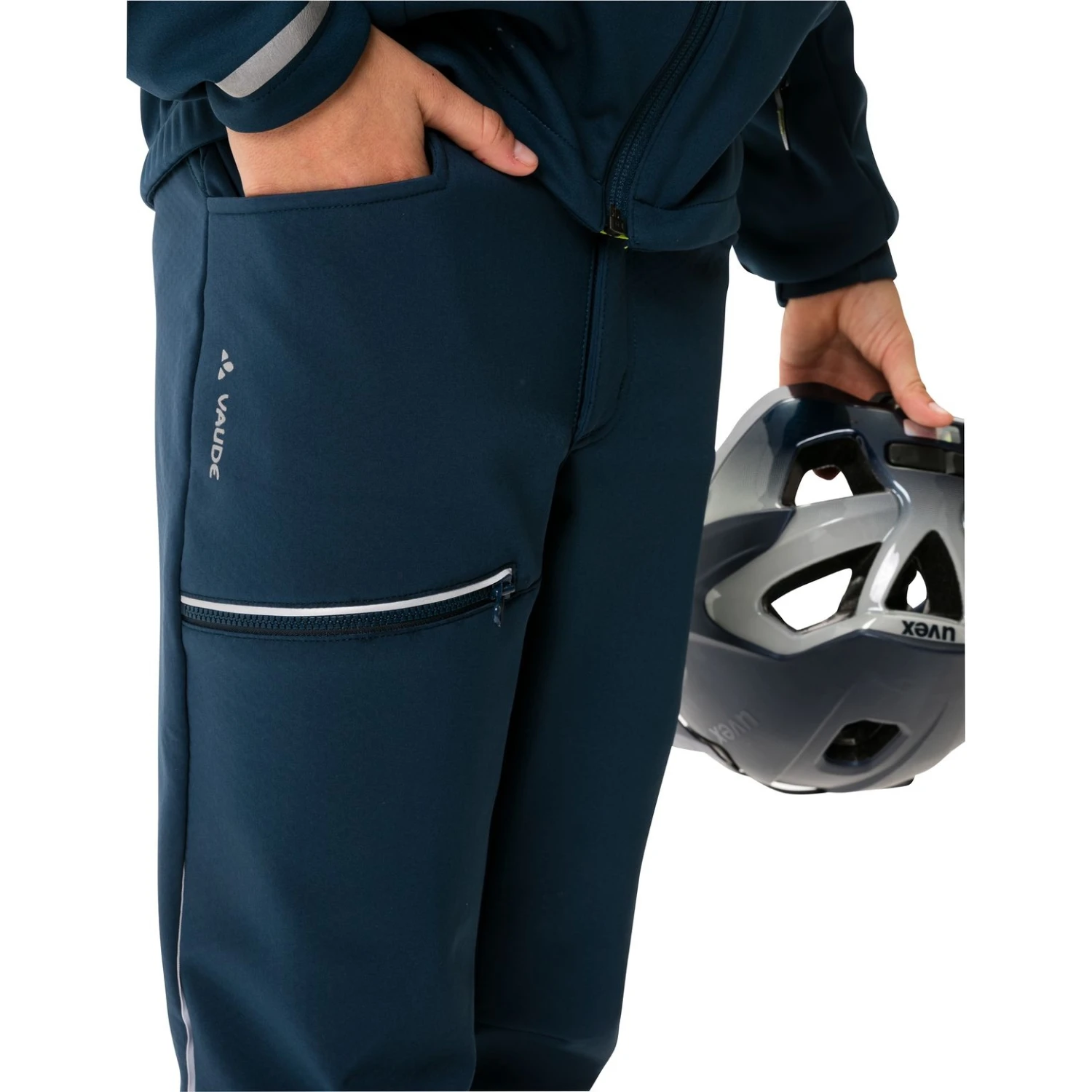 Vaude Kids Qimsa Softshell Pants - Black 8 Vaude Kids Qimsa Softshell Pants - Black - Image 6