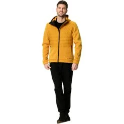 Vaude Men's Comyou Fleece Jacket - Burnt Yellow -Vaude vaude mens comyou fleece jacket burnt yellow 5 1252513
