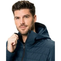 Vaude Men's Comyou Fleece Jacket - Dark Sea -Vaude vaude mens comyou fleece jacket dark sea 6 1252508