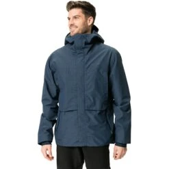 Vaude Men's Comyou Pro Rain Jacket - Dark Sea -Vaude vaude mens comyou pro rain jacket dark sea 4 1252885