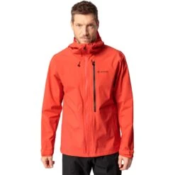Vaude Men's Comyou Rain Jacket - Glowing Red