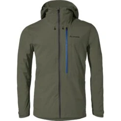 Vaude Men's Comyou Rain Jacket - Khaki -Vaude vaude mens comyou rain jacket khaki 2 1506464