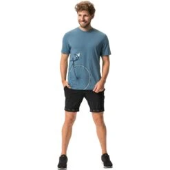 Vaude Men's Cyclist 3 T-Shirt - Blue Grey -Vaude vaude mens cyclist 3 t shirt blue grey 1 1372192