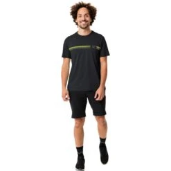 Vaude Men's Cyclist T-Shirt V - Black Uni -Vaude vaude mens cyclist t shirt v black uni 1 1371936