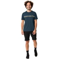 Vaude Men's Cyclist T-Shirt V - Dark Sea -Vaude vaude mens cyclist t shirt v dark sea 7 1371987