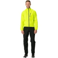 Vaude Men's Drop Jacket III - Neon Yellow -Vaude vaude mens drop jacket iii neon yellow b1 1320150
