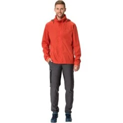 Vaude Escape Bike Light Jacket Men - Glowing Red -Vaude vaude mens escape bike light jacket glowing red 7 1108494