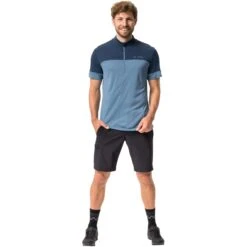 Vaude Men's Escape HZ Shirt - Blue Grey -Vaude vaude mens escape hz shirt blue grey 1 1380603