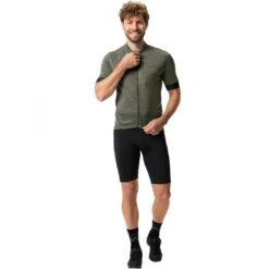 Vaude Men's Kuro FZ Tricot - Khaki -Vaude vaude mens kuro fz tricot khaki 1 1372818