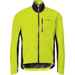Vaude Kuro Rain Jacket Men - Bright Green -Vaude vaude mens kuro rain jacket bright green 1 1110394