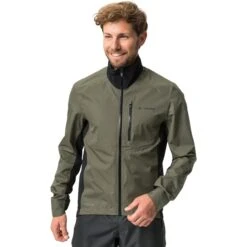 Vaude Kuro Rain Jacket Men - Khaki