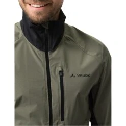 Vaude Kuro Rain Jacket Men - Khaki -Vaude vaude mens kuro rain jacket khaki 5 1382146