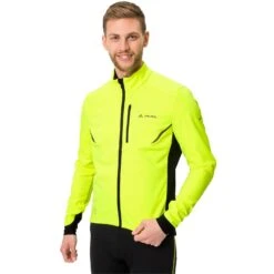 Vaude Men's Kuro Softshell Jacket - Neon Yellow -Vaude vaude mens kuro softshell jacket neon yellow b2 1080407