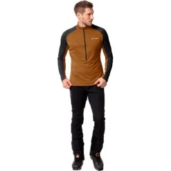 Vaude Men's Larice Light Shirt II - Black/silt Brown -Vaude vaude mens larice light shirt ii black silt brown 1 1508786