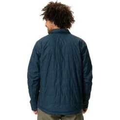 Vaude Men's Mineo Padded Shacket - Dark Sea -Vaude vaude mens mineo padded shacket dark sea 4 1257586