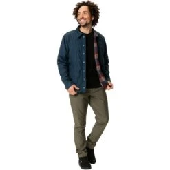Vaude Men's Mineo Padded Shacket - Dark Sea -Vaude vaude mens mineo padded shacket dark sea 7 1257589