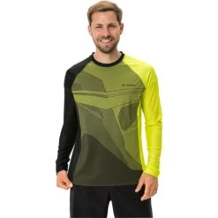 Vaude Men's Moab LS T-Shirt VI - Bright Green/black