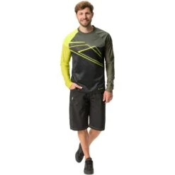 Vaude Men's Moab LS T-Shirt VI - Khaki -Vaude vaude mens moab ls t shirt vi khaki 1 1377909