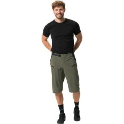 Vaude Men's Moab PRO Shorts - Khaki -Vaude vaude mens moab pro shorts khaki 1 1380910