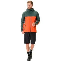 Vaude Moab Rain Jacket Men - Dusty Forest -Vaude vaude mens moab rain jacket dusty forest b1 1546377
