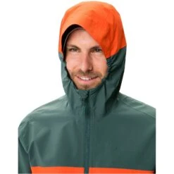 Vaude Moab Rain Jacket Men - Dusty Forest -Vaude vaude mens moab rain jacket dusty forest b3 1546376