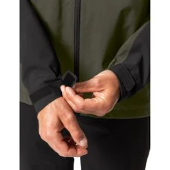 Vaude Moab Rain Jacket Men - Khaki -Vaude vaude mens moab rain jacket khaki 6 1379843