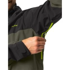 Vaude Moab Rain Jacket Men - Khaki -Vaude vaude mens moab rain jacket khaki 7 1379837