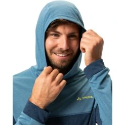 Vaude Qimsa Hoody Men - Dark Sea Uni -Vaude vaude mens qimsa hoody dark sea uni 7 1378616
