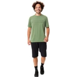 Vaude Men's Qimsa Logo Shirt - Willow Green -Vaude vaude mens qimsa logo shirt willow green 1 1383282