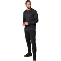 Vaude Men's Qimsa LS Shirt - Black Uni -Vaude vaude mens qimsa ls shirt black uni 1 1510562