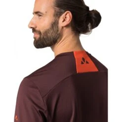 Vaude Men's Qimsa LS Shirt - Dark Oak Uni -Vaude vaude mens qimsa ls shirt dark oak uni 5 1510583