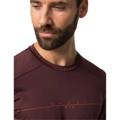 Vaude Men's Qimsa LS Shirt - Dark Oak Uni -Vaude vaude mens qimsa ls shirt dark oak uni 6 1510584