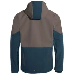 Vaude Men's Qimsa Softshell Jacket - Coconut/dark Sea -Vaude vaude mens qimsa softshell jacket coconut dark sea 5 1079421