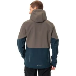 Vaude Men's Qimsa Softshell Jacket - Coconut/dark Sea -Vaude vaude mens qimsa softshell jacket coconut dark sea 7 1079423