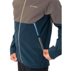 Vaude Men's Qimsa Softshell Jacket - Coconut/dark Sea -Vaude vaude mens qimsa softshell jacket coconut dark sea 8 1079424