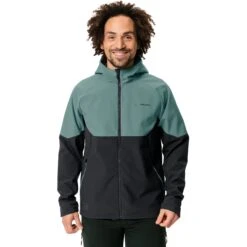 Vaude Men's Qimsa Softshell Jacket - Dusty Moss -Vaude vaude mens qimsa softshell jacket dusty moss 4 1260324