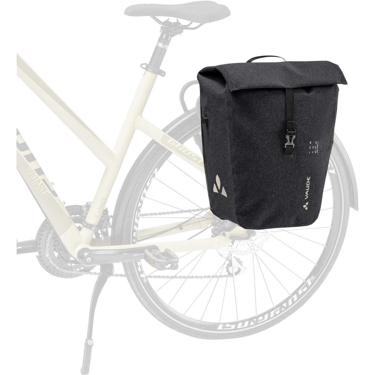 Vaude ReCycle Commute Single Bike Pannier Rear - 20L - Black 12 Vaude ReCycle Commute Single Bike Pannier Rear - 20L - Black - Image 10