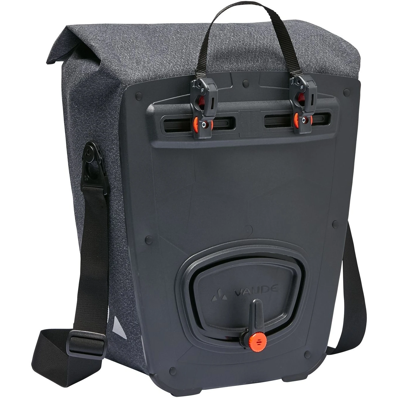 Vaude ReCycle Pro Single Bike Pannier - 22L - Black 4 Vaude ReCycle Pro Single Bike Pannier - 22L - Black - Image 2