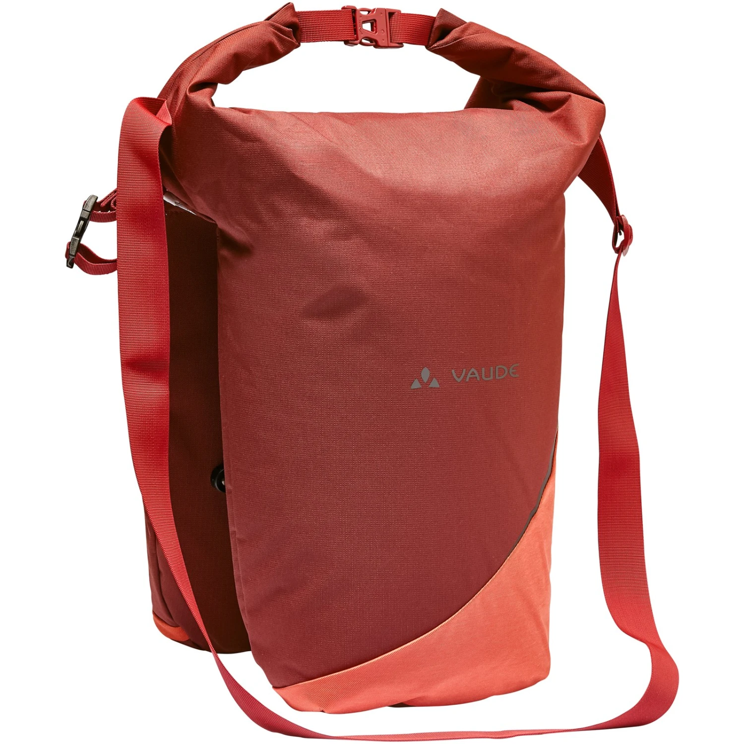 Vaude Road Master Urban (Double) Bicycle Bag - 32+6L - Dark Cherry 4 Vaude Road Master Urban (Double) Bicycle Bag - 32+6L - Dark Cherry - Image 2