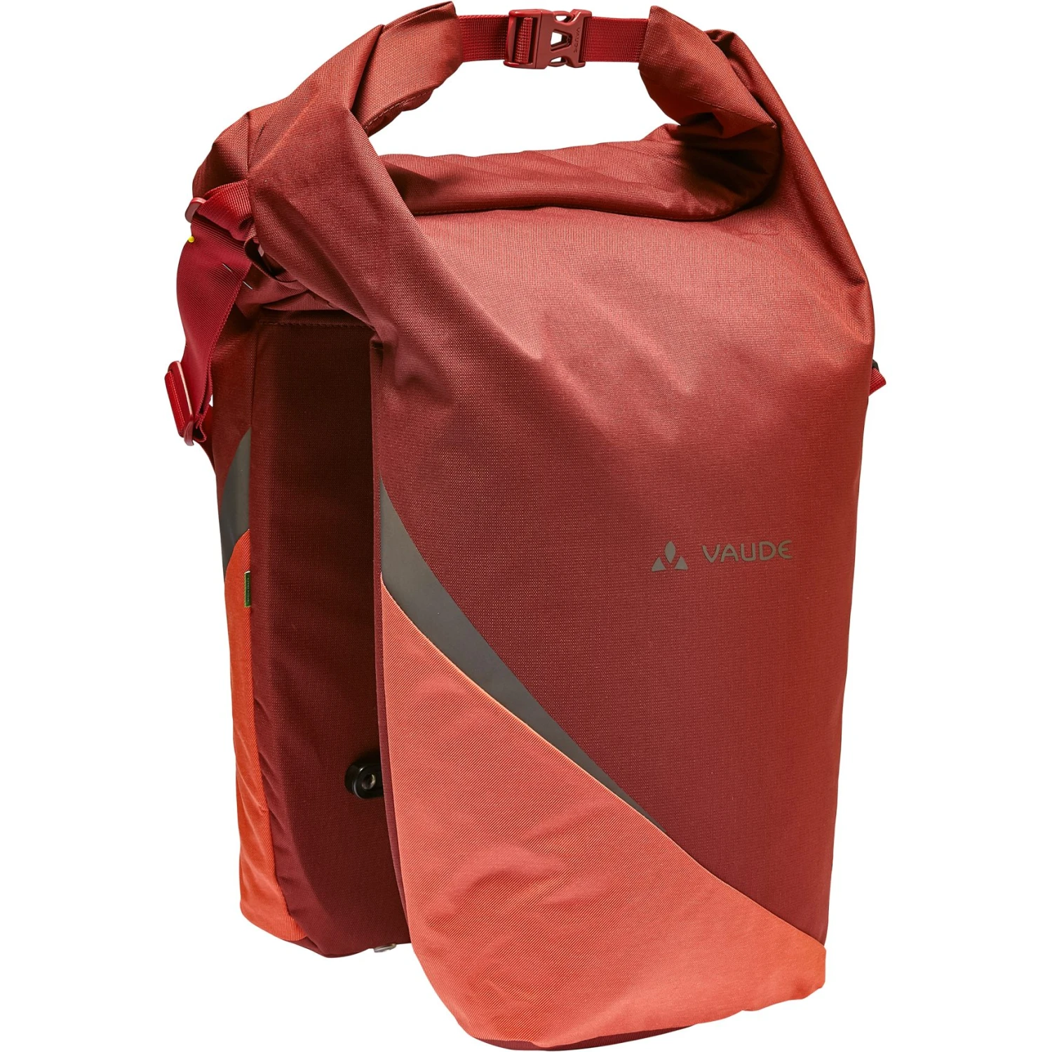 Vaude Road Master Urban (Double) Bicycle Bag - 32+6L - Dark Cherry 3 Vaude Road Master Urban (Double) Bicycle Bag - 32+6L - Dark Cherry