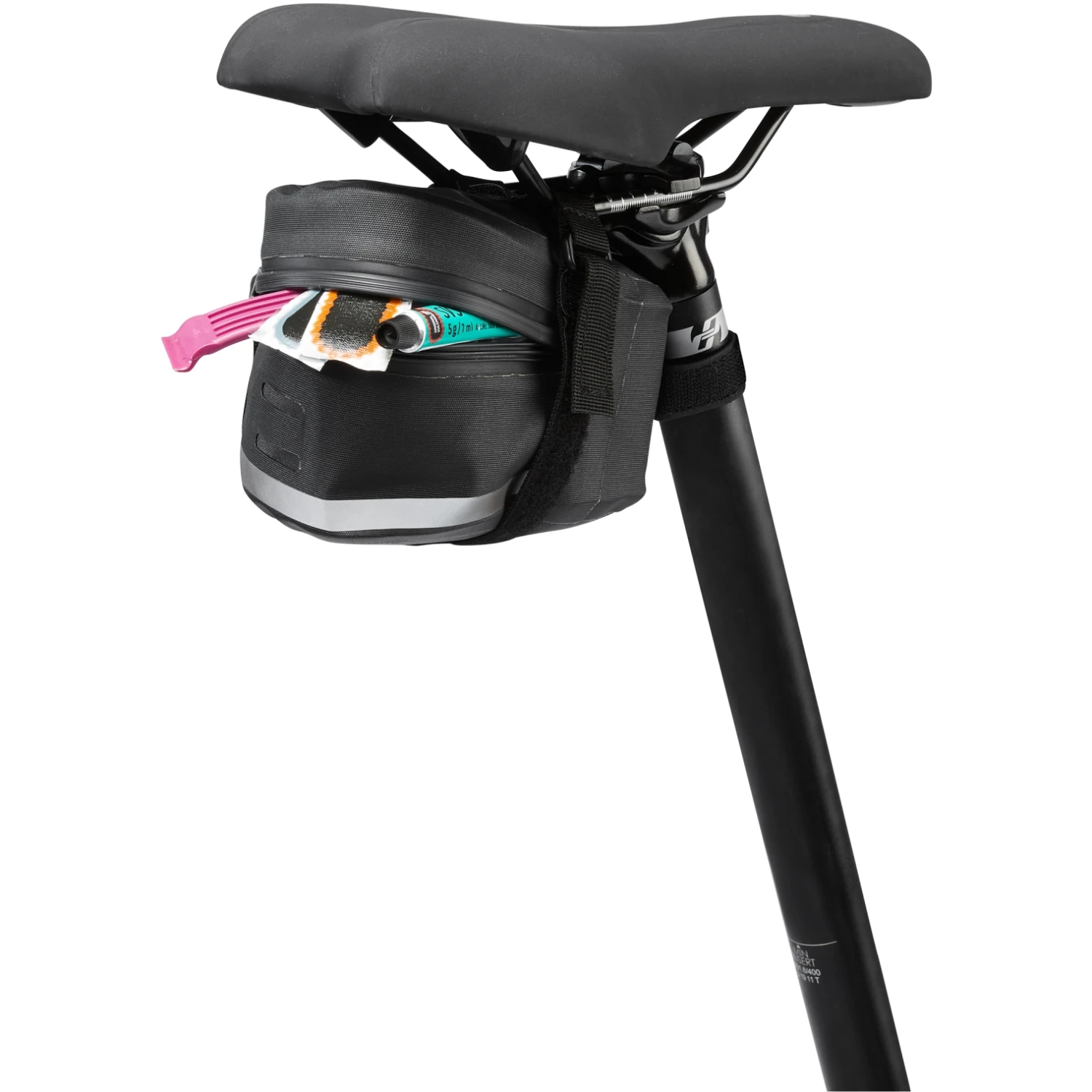 Vaude Tool Aqua L Saddle Bag - 1.3L - Black 7 Vaude Tool Aqua L Saddle Bag - 1.3L - Black - Image 5