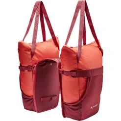 Vaude TwinShopper Bike Pannier - 2x22L - Hotchili -Vaude vaude twinshopper bike pannier hotchili 2 1361252