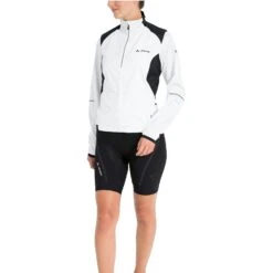 Vaude Women's Air Pro Wind Jacket - White/black -Vaude vaude women air pro wind jacket white black 3 917901