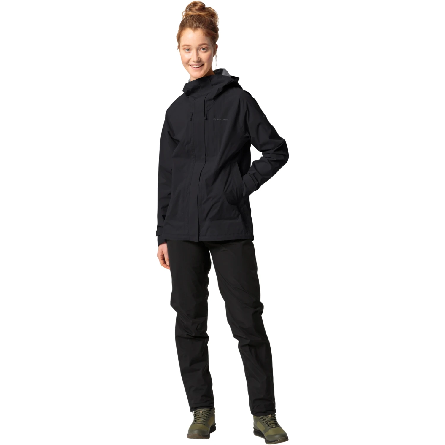 Vaude Women's Comyou Rain Jacket - Black 9 Vaude Women's Comyou Rain Jacket - Black - Image 7