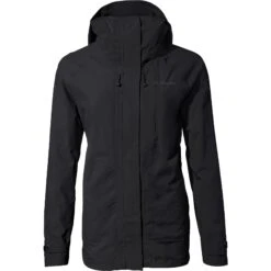 Vaude Women's Comyou Rain Jacket - Black 13 Vaude Women's Comyou Rain Jacket - Black -Vaude vaude womens comyou rain jacket black 2 1506254
