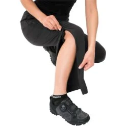 Vaude Women's Cyclist Hybrid Pants - Black -Vaude vaude womens cyclist hybrid pants black b6 1084141