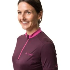Vaude Women's Escape HZ Shirt - Cassis -Vaude vaude womens escape hz shirt cassis 6 1402875